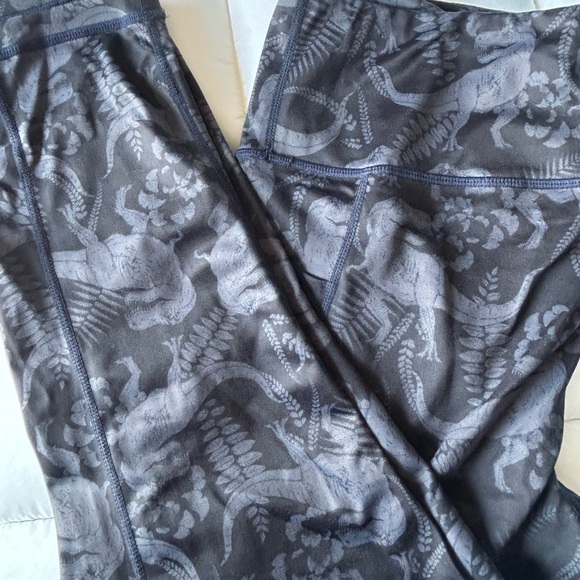 Constantly Varied Gear Other - Constantly Varied Gear Gray Dinosaur Leggings
